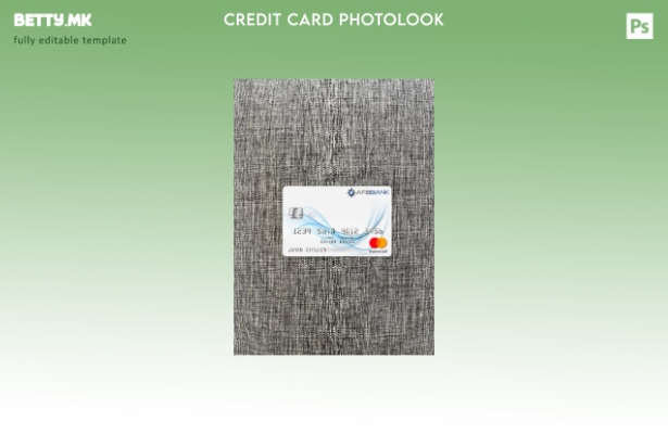 Модерен стил Азербејџан AFB банка мастеркард photolook преден шаблон